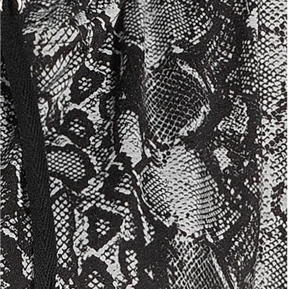 Women's Plus Size Snakeskin Print Hooded Cardigan from Allison Taylor - Picture 4 of 4